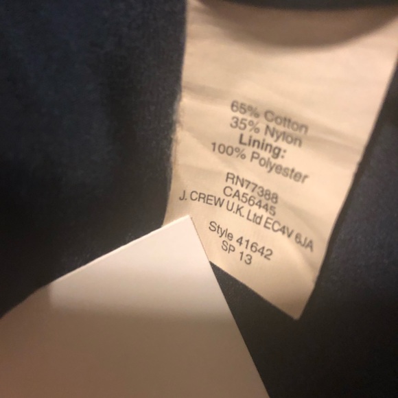 J. Crew navy blue lace dress with pockets size 6 - Picture 8 of 8